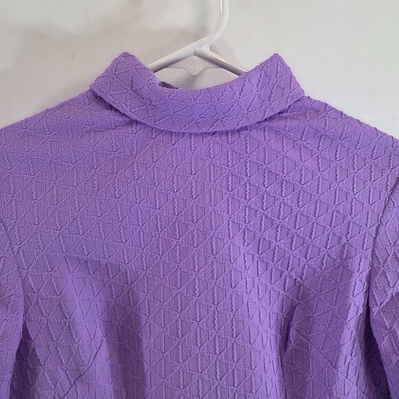 Vintage Handmade Fit and Flare Dress in Light Purple - Picture 3 of 8